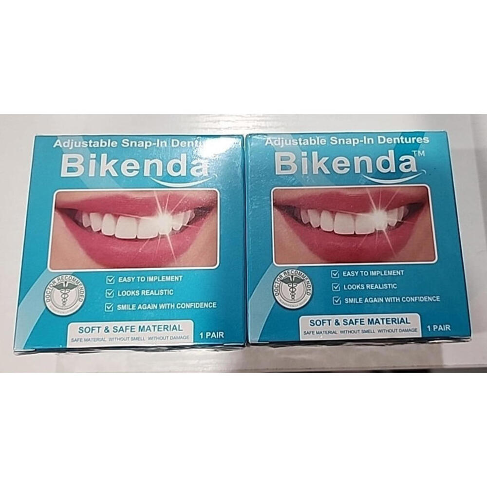 Adjustable Dentures Snap In Instant Teeth For Men Women Lot Of 2 Bikenda New